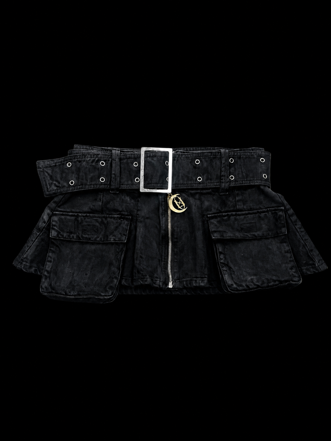 Noir_Waxed_Denim_Miniskirt.F7