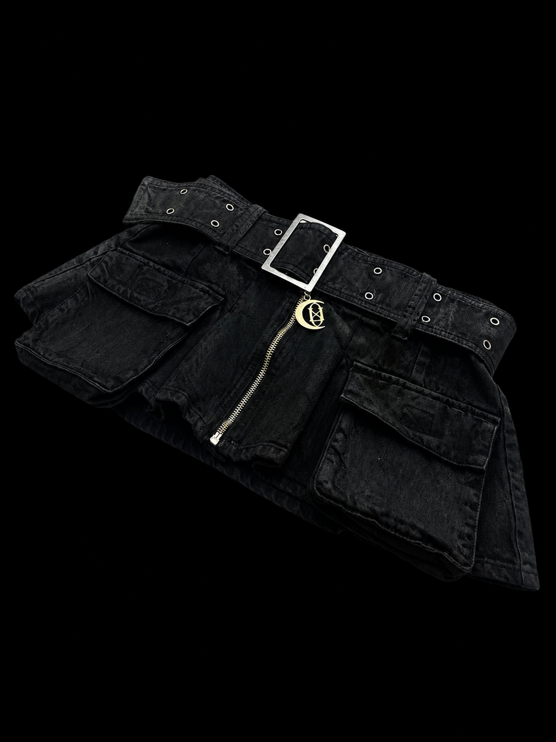 Noir_Waxed_Denim_Miniskirt.F7